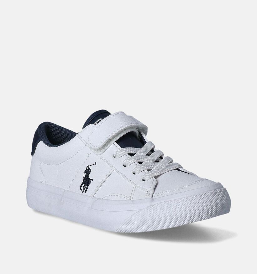 Polo Ralph Lauren Ryley Chaussures à scratch en Blanc pour garçons (353502)