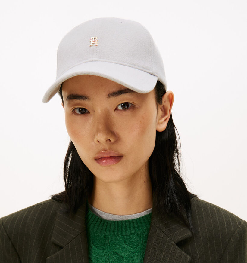 Tommy Hilfiger Elevated Chic Wool Grijze Pet voor dames (362664)