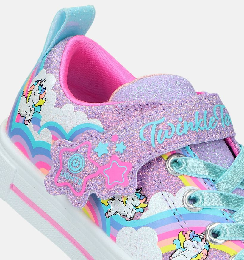 Skechers Twinkle Sparks Jumpin'Clouds Roze Sneakers voor meisjes (335729)