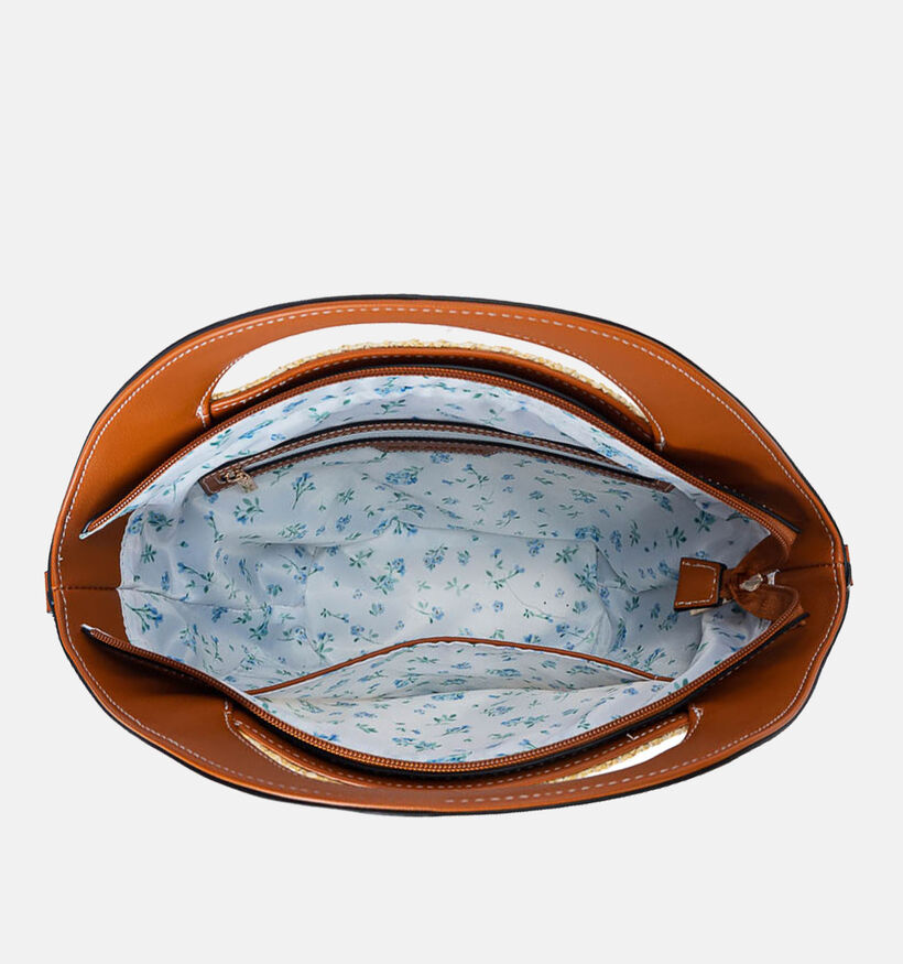 Mac Alyster Grote Handtas Lichtbeige/Cognac voor dames (372869)