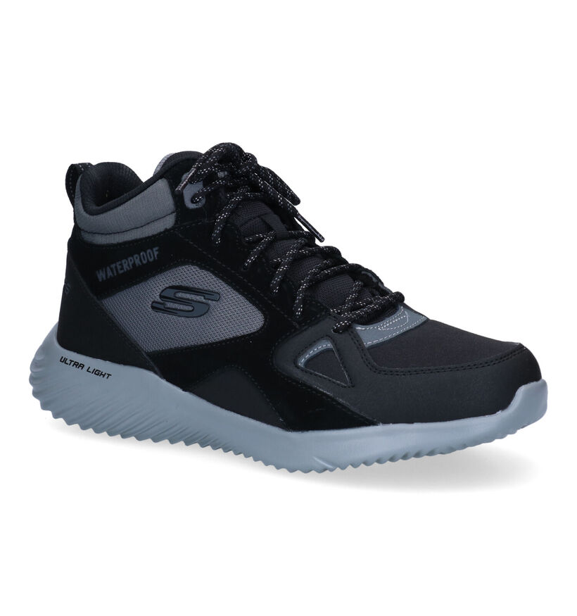 Skechers Bounder Chaussures de randonnée en Noir en cuir (295661)
