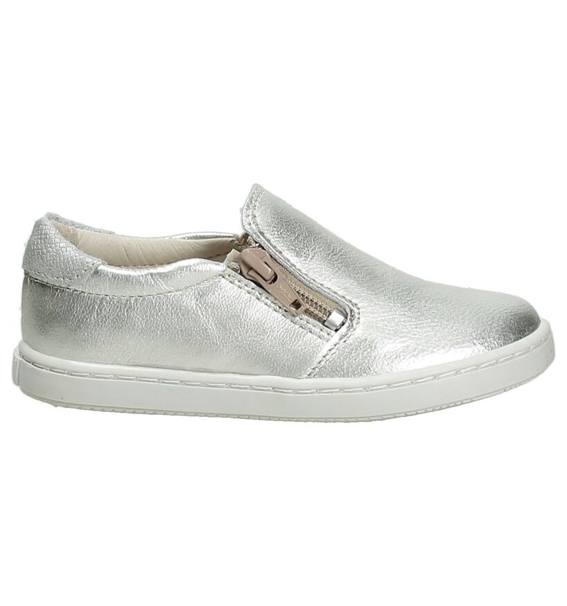 Nörvik Baskets slip-on en Argent en cuir (195410)