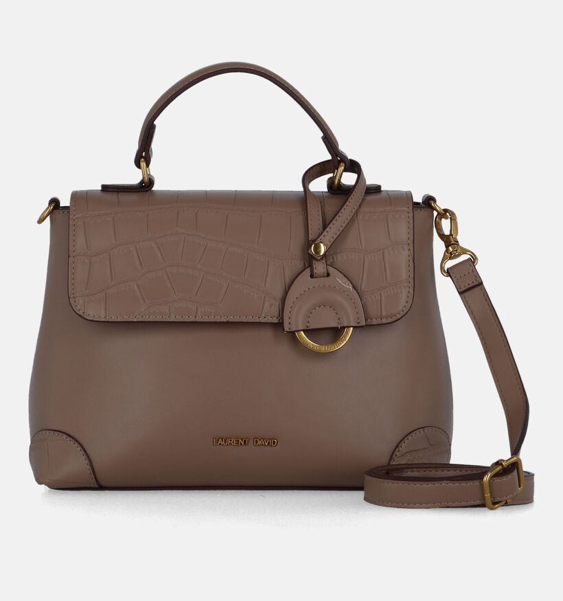 Laurent David Croco Taupe Handtas voor dames (333646)