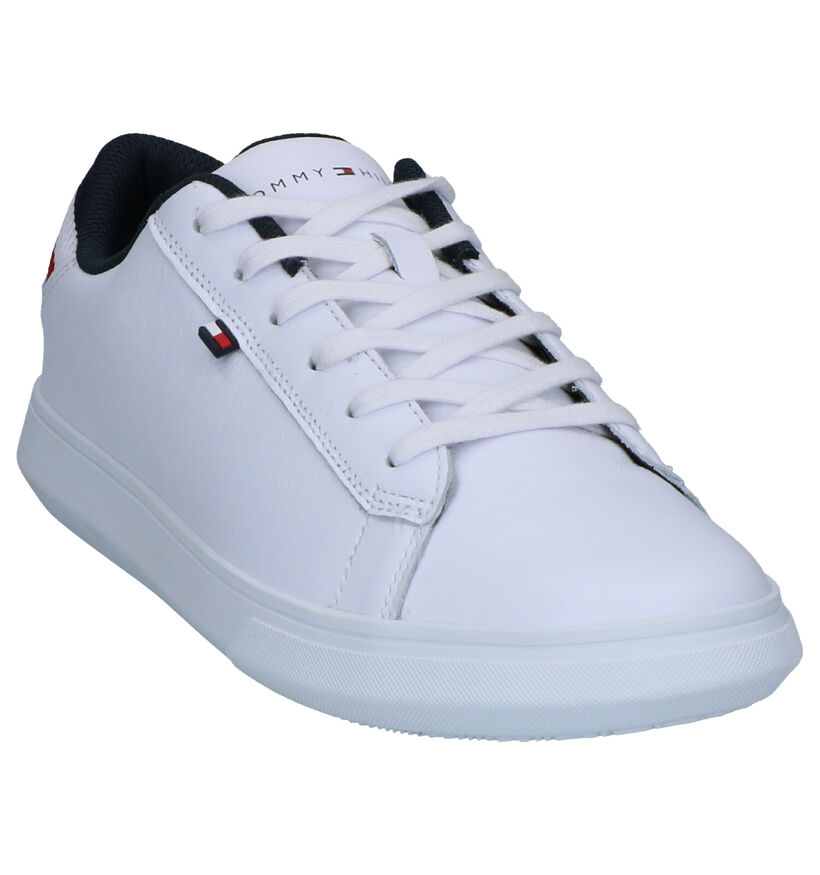 Tommy Hilfiger Essential Witte Sneakers in leer (252673)