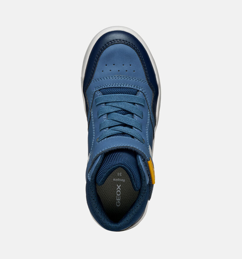 Geox Perth Blauwe Veterschoenen voor jongens (361931) - geschikt voor steunzolen