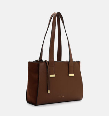 Tamaris Cabas Cognac/Vert