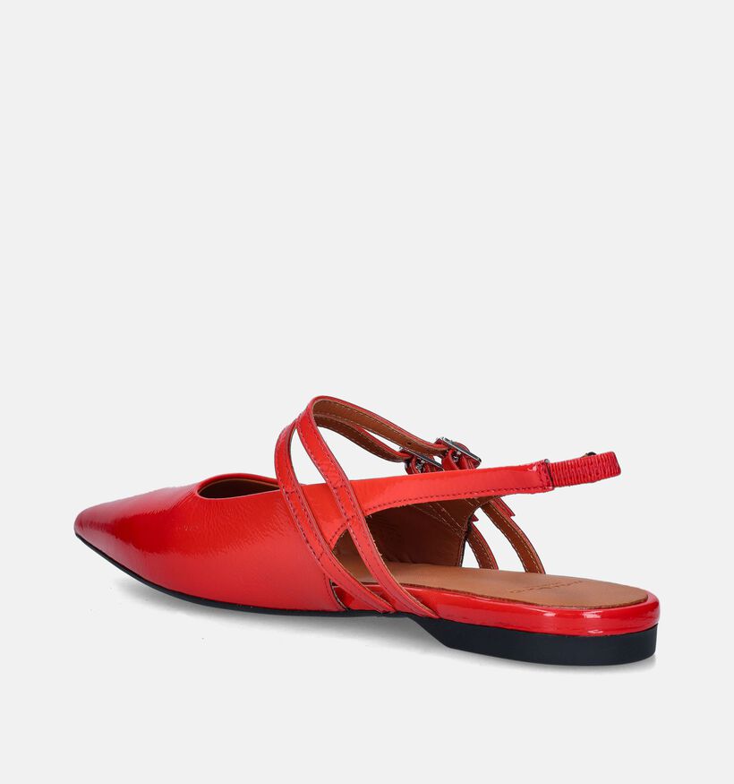 Vagabond Hermine Ballerines en Rouge pour femmes (350686)