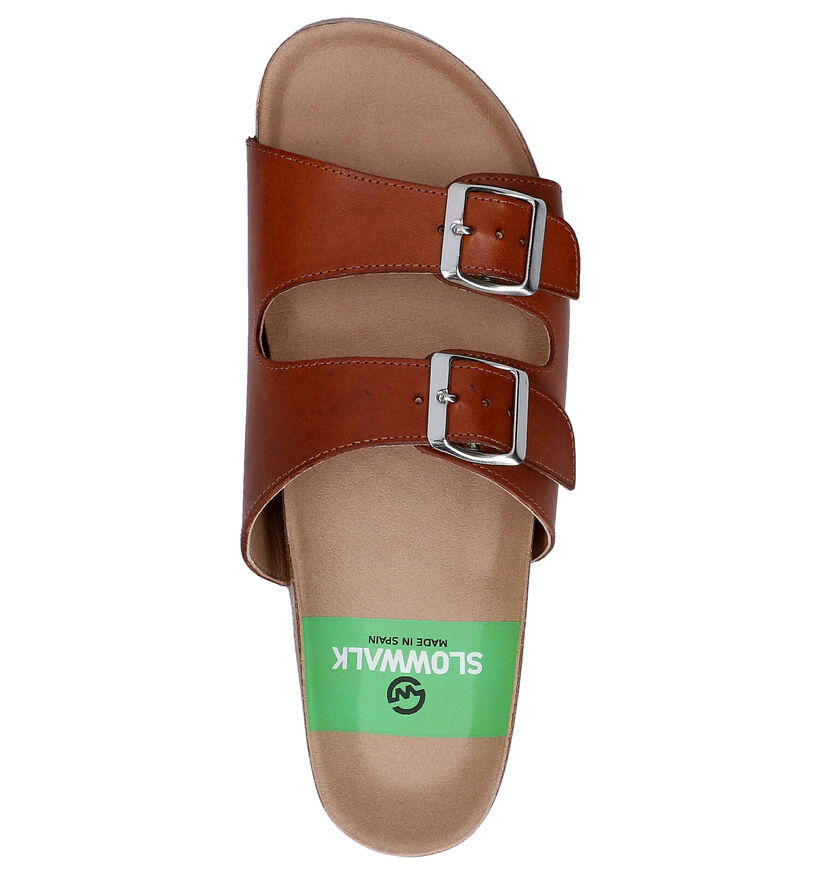 Slowwalk Biorvi Cognac Slippers in leer (270943)