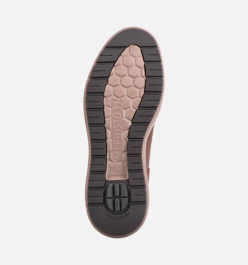 Mephisto Jamy Velsport Bruine Veterschoenen voor heren (379004) - geschikt voor steunzolen