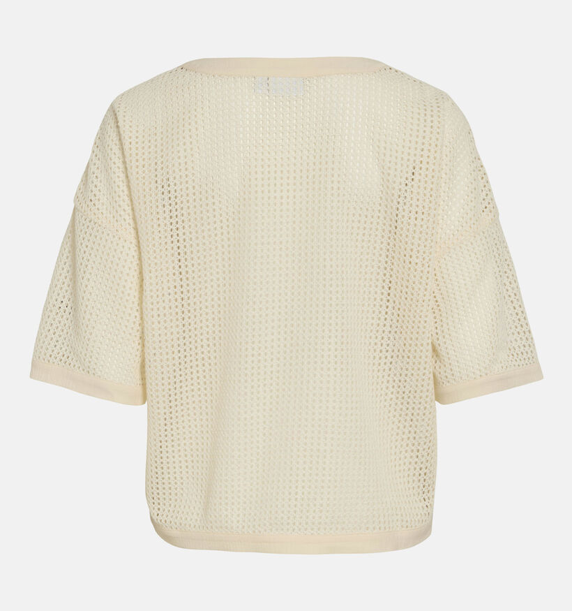 Vila Schamin T-shirt en Écru pour femmes (354075)