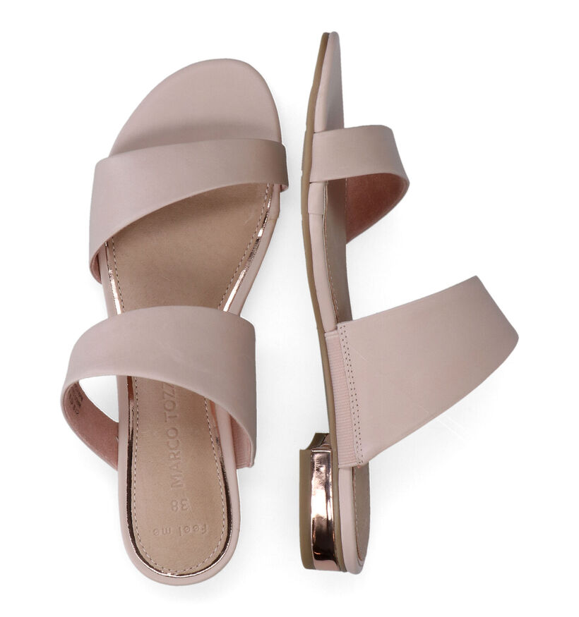 Marco Tozzi Nu-pieds plates en Rose clair pour femmes (309667)