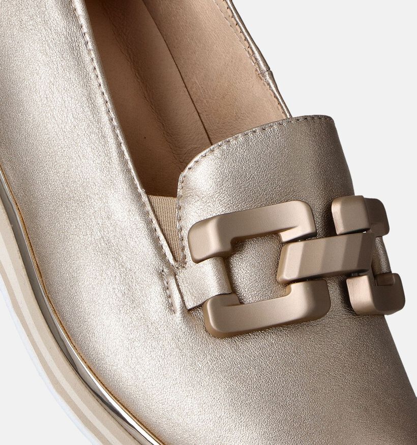 Softwaves Chaussures sans lacets avec talon compensé en Or pour femmes (357263) - pour semelles orthopédiques