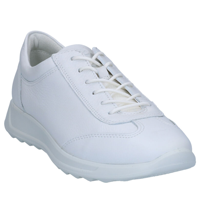 ECCO Flexure Runner Veterschoenen Wit in leer (269706)