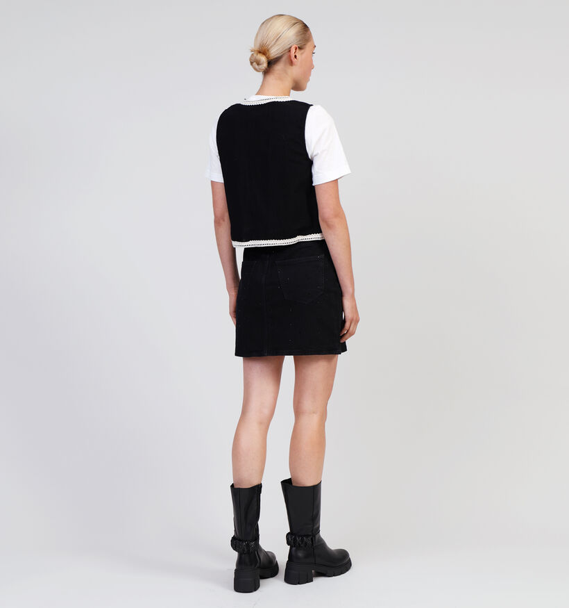 Vero Moda Ritah Zwarte Korte gilet voor dames (349630)