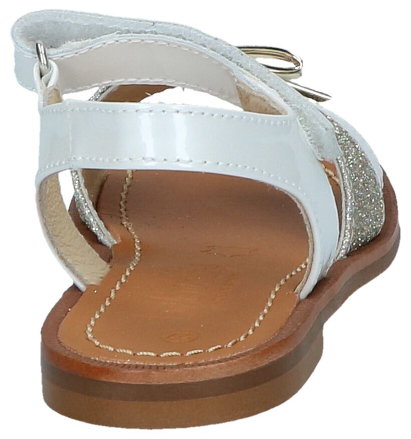 Beberlis Sandales en Blanc en cuir verni (245737)