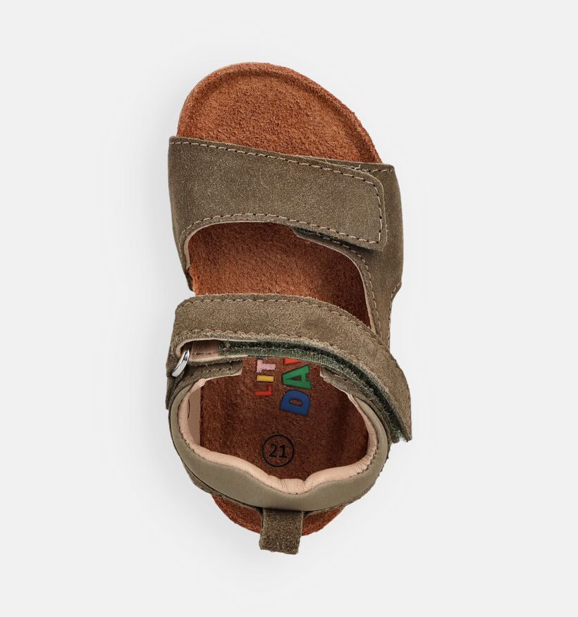 Little David Donkergroene Sandalen voor meisjes, jongens (373080)