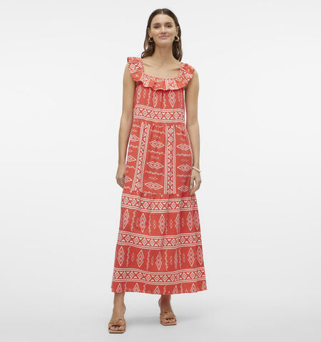Robe longue rouge