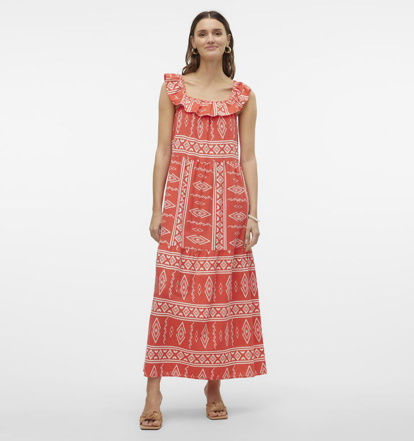 Vero Moda Dicthe Robe maxi en Rouge pour femmes (337297)
