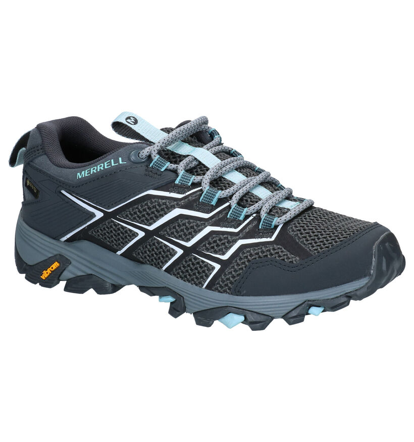 Merrell Moab FST 2 GTX Blauwe Wandelschoenen in nubuck (292426)