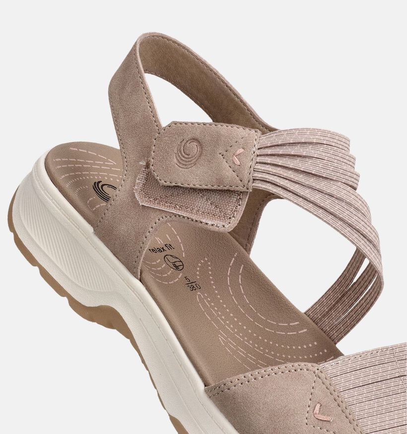 Jana Taupe Sandalen voor dames (371800)