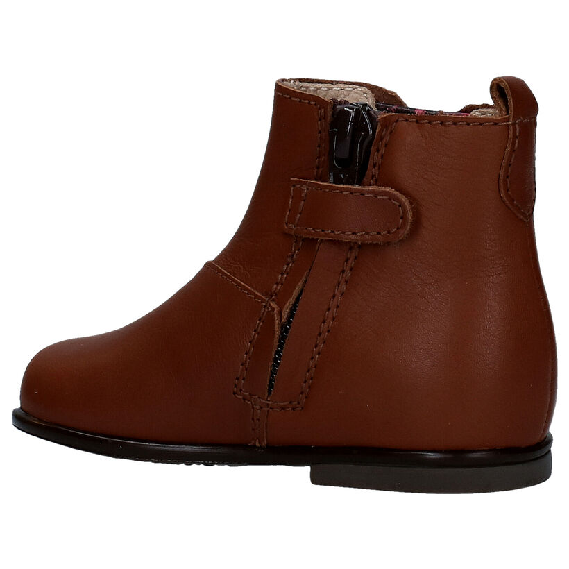 Beberlis Bottes pour bébé en Cognac en cuir (281158)