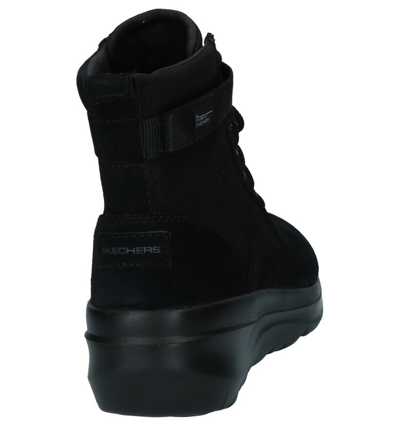 Skechers Bottillons en Noir en textile (225933)