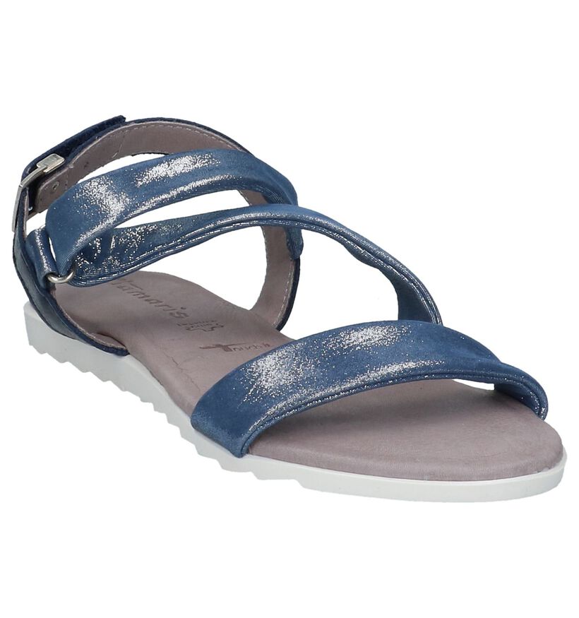 Geklede Sandalen Tamaris Donkerblauw in leer (214318)