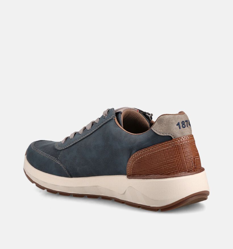 Rieker Baskets en Bleu pour hommes (367575) - pour semelles orthop&eacute;diques