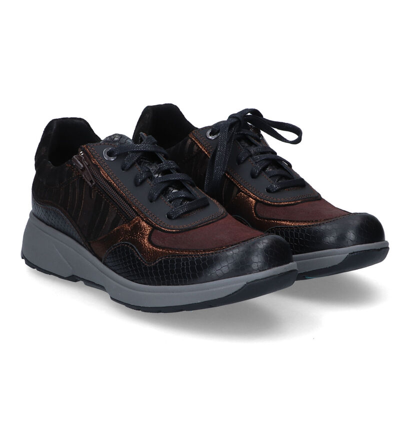 Xsensible Lima Zwarte Veterschoenen voor dames (316734) - geschikt voor steunzolen