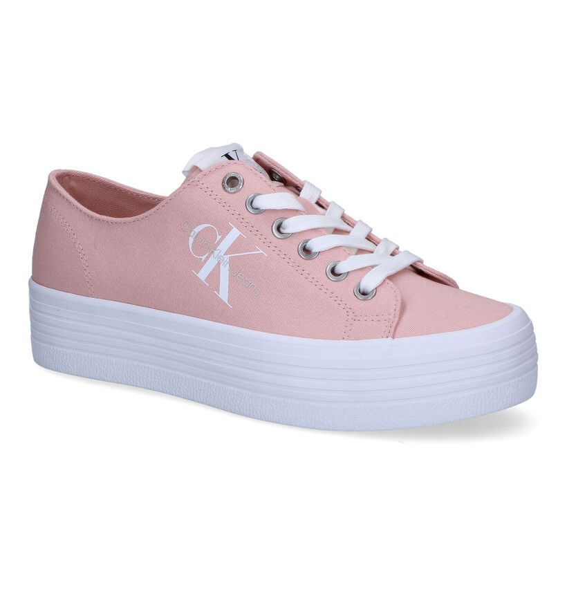 Calvin Klein Vulcanized Baskets en Rose pour femmes (304056) - pour semelles orthopédiques