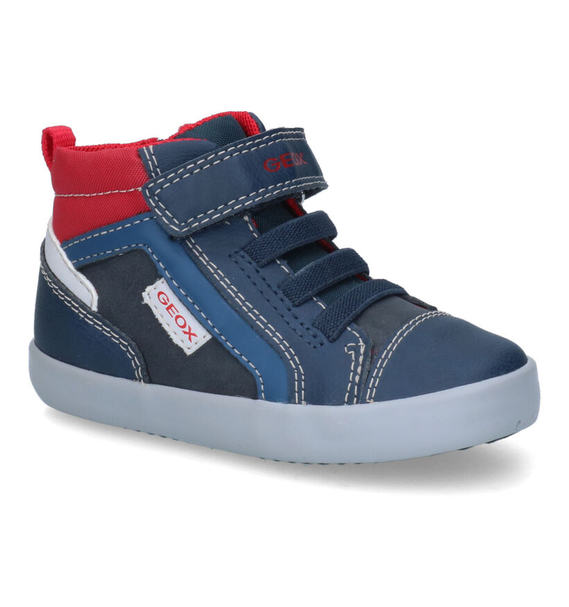 Geox Gisli Blauwe Hoge Schoenen in kunstleer (317564)