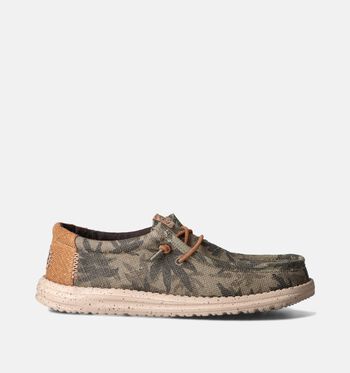 Chaussures à enfiler vert