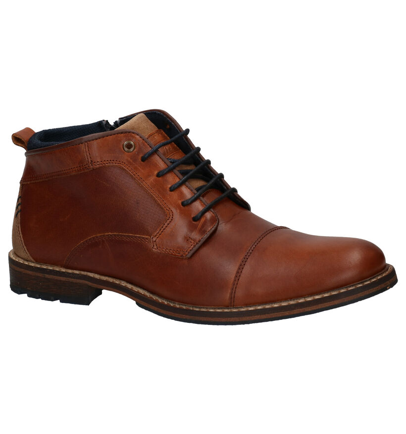 Bullboxer Chaussures hautes en Cognac en cuir (276993)