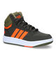 adidas Hoops Mid 3.0 Baskets en Vert Kaki pour garçons (314981)