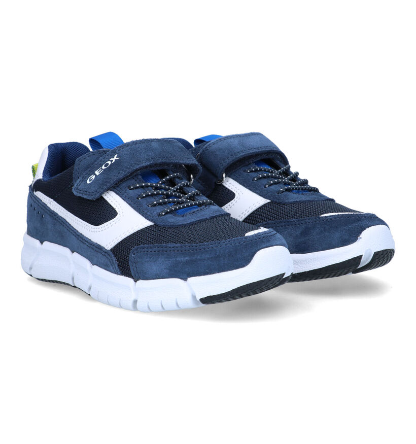 Geox Flexyper Chaussures basses en Bleu pour garçons (326628) - pour semelles orthopédiques