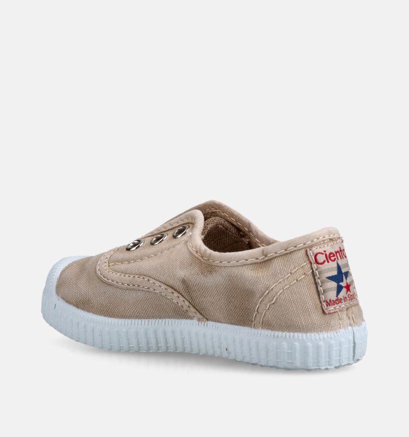 Cienta Baskets en Beige pour filles, gar&ccedil;ons (372155) - pour semelles orthop&eacute;diques