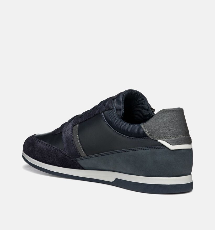 Geox Renan Blauwe Veterschoenen voor heren (351618) - geschikt voor steunzolen