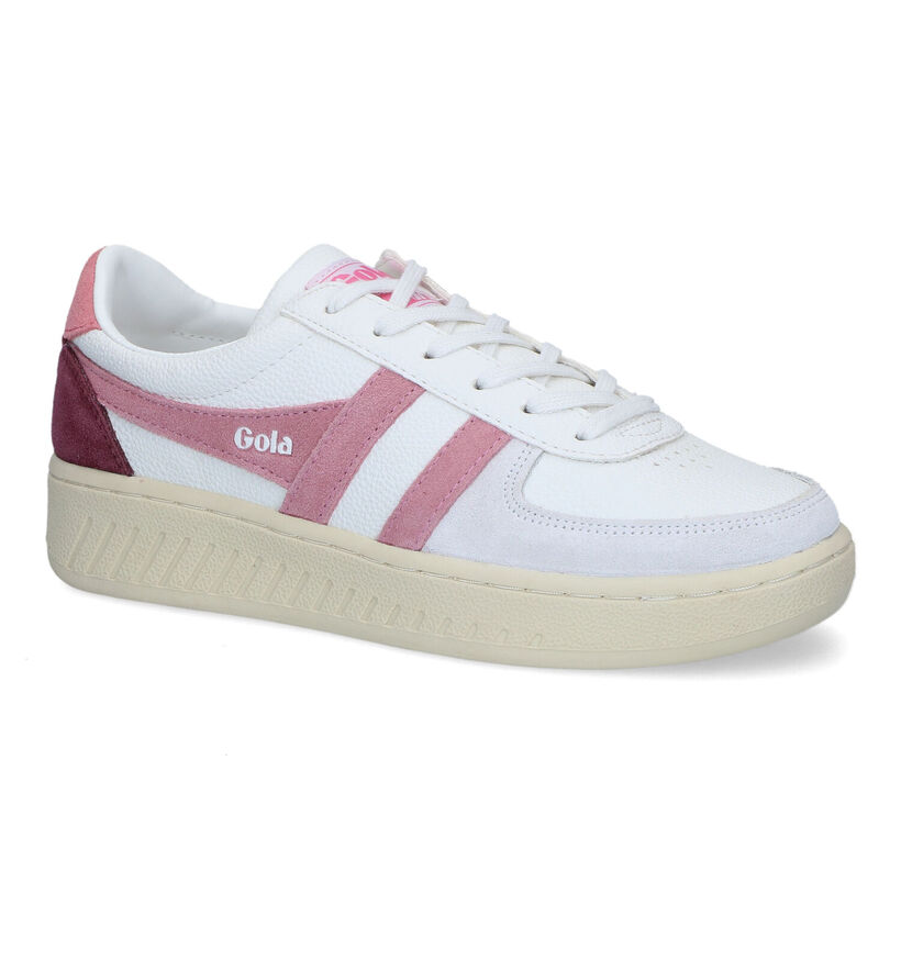 Gola Grandslam Trident Baskets en Blanc pour femmes (368318) - pour semelles orthop&eacute;diques