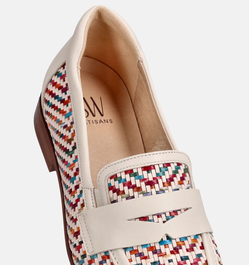 Softwaves Raffia Loafers en Ecru/Multi pour femmes (373387) - pour semelles orthop&eacute;diques