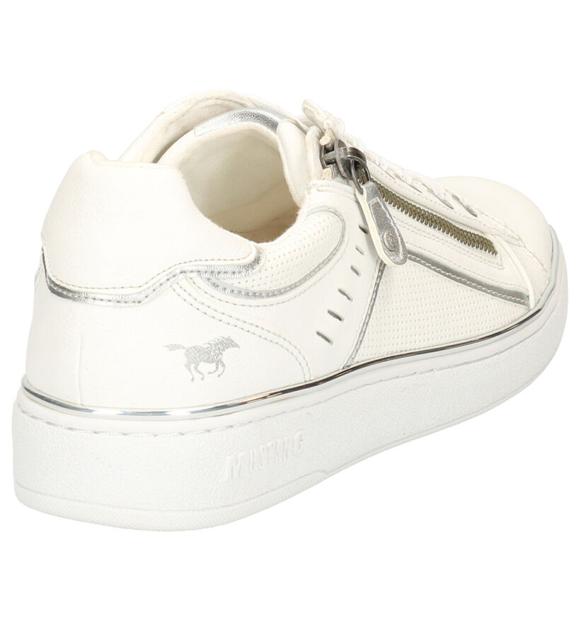 Mustang Chaussures à lacets en Blanc en simili cuir (266724)