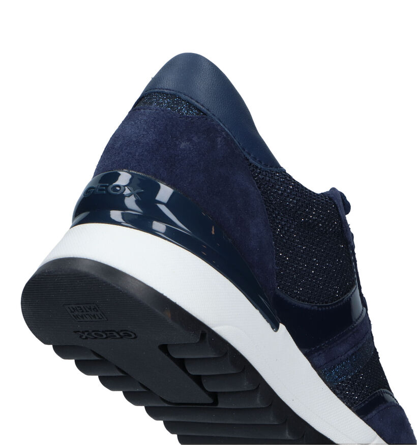 Geox Desya Blauwe Sneakers in nubuck (326651)