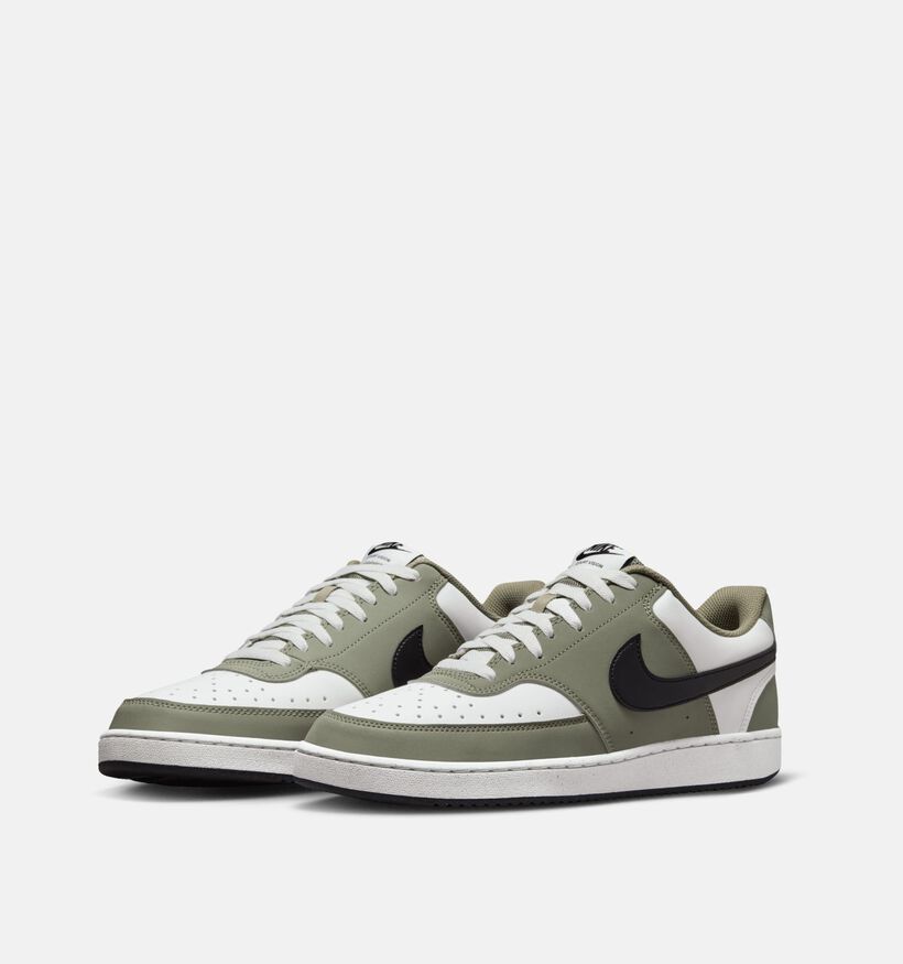 Nike Court Vision Low Next Nature Witte/Groene Sneakers voor heren (369286)