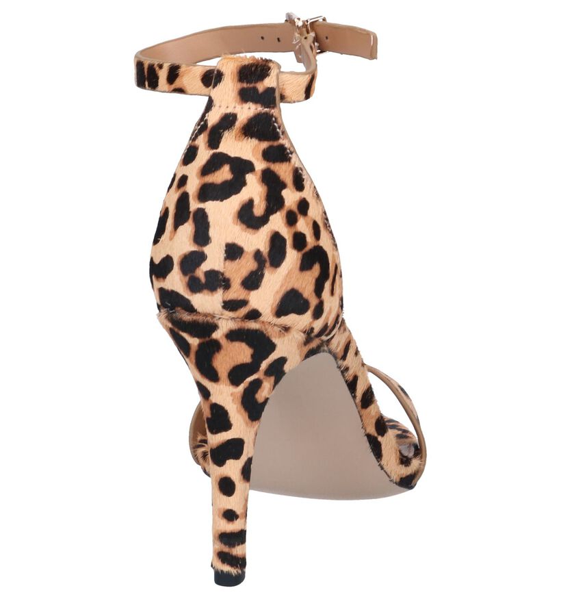 Steve Madden Evette Beige Sandalen in leer (252188)