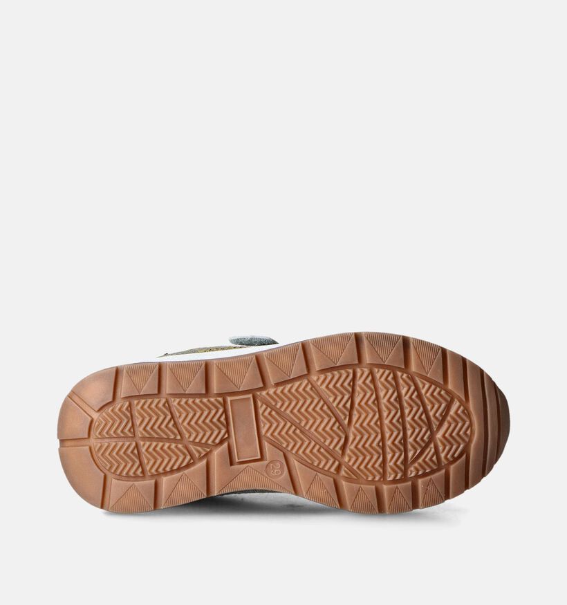 Milo & Mila Kaki Schoenen met elastiek en velcro voor jongens (354458)
