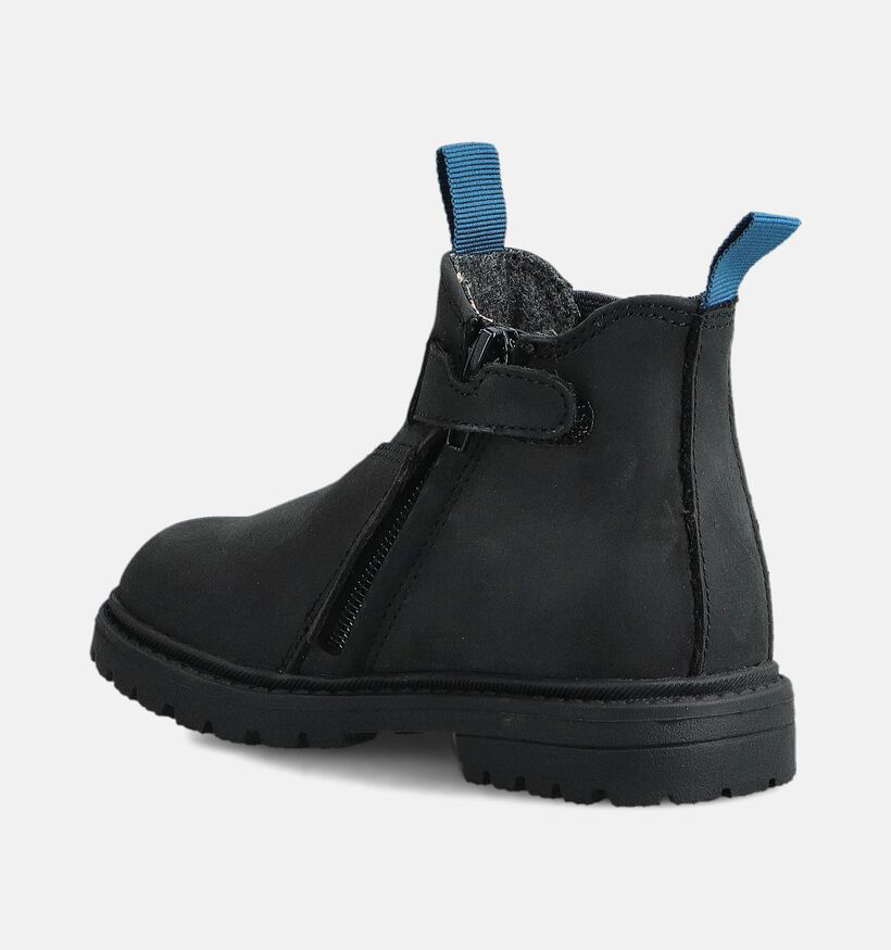 Bonton Bottines Chelsea en Noir pour filles, garçons (363289) - pour semelles orthopédiques