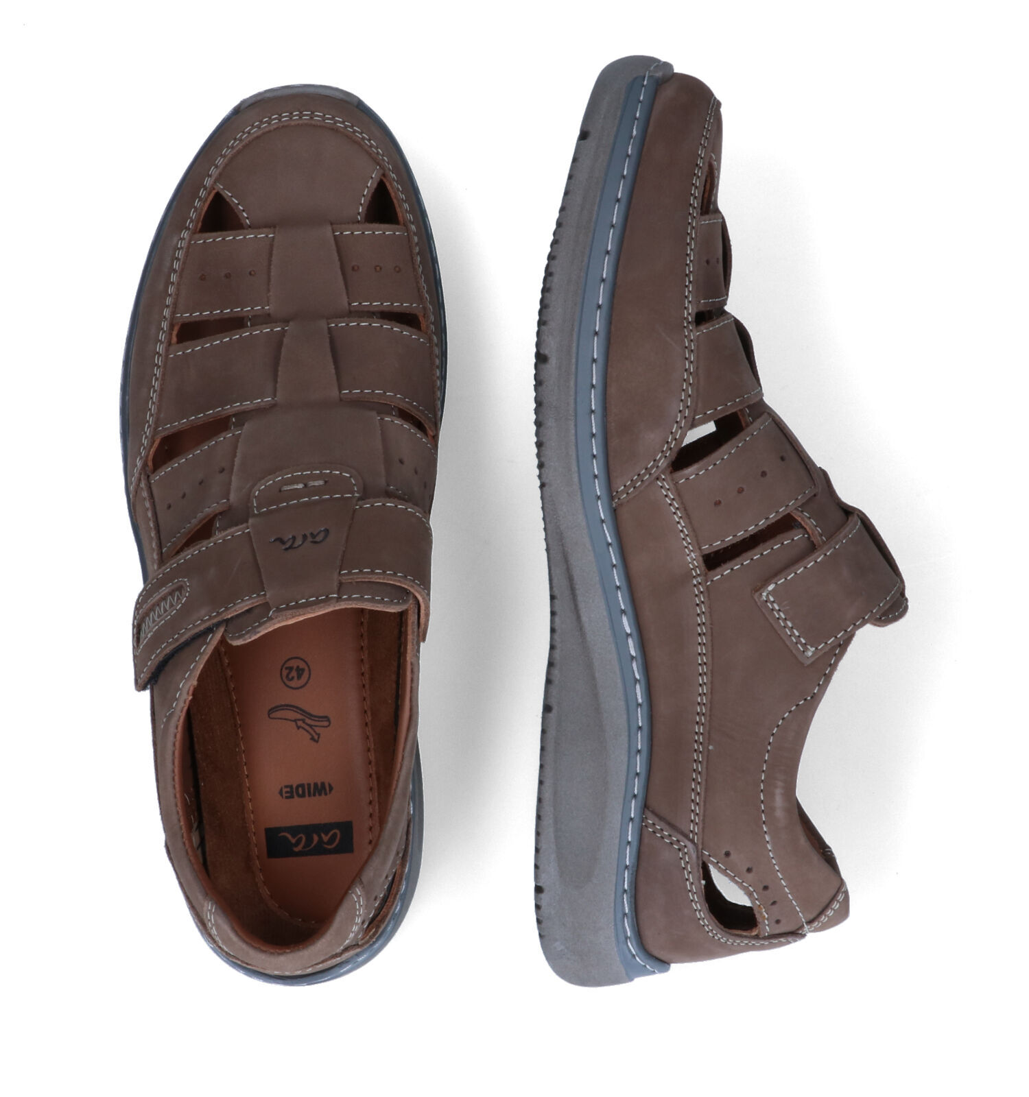 Ara Pedro Taupe Sandalen Heren Sandalen Online op TORFS.BE