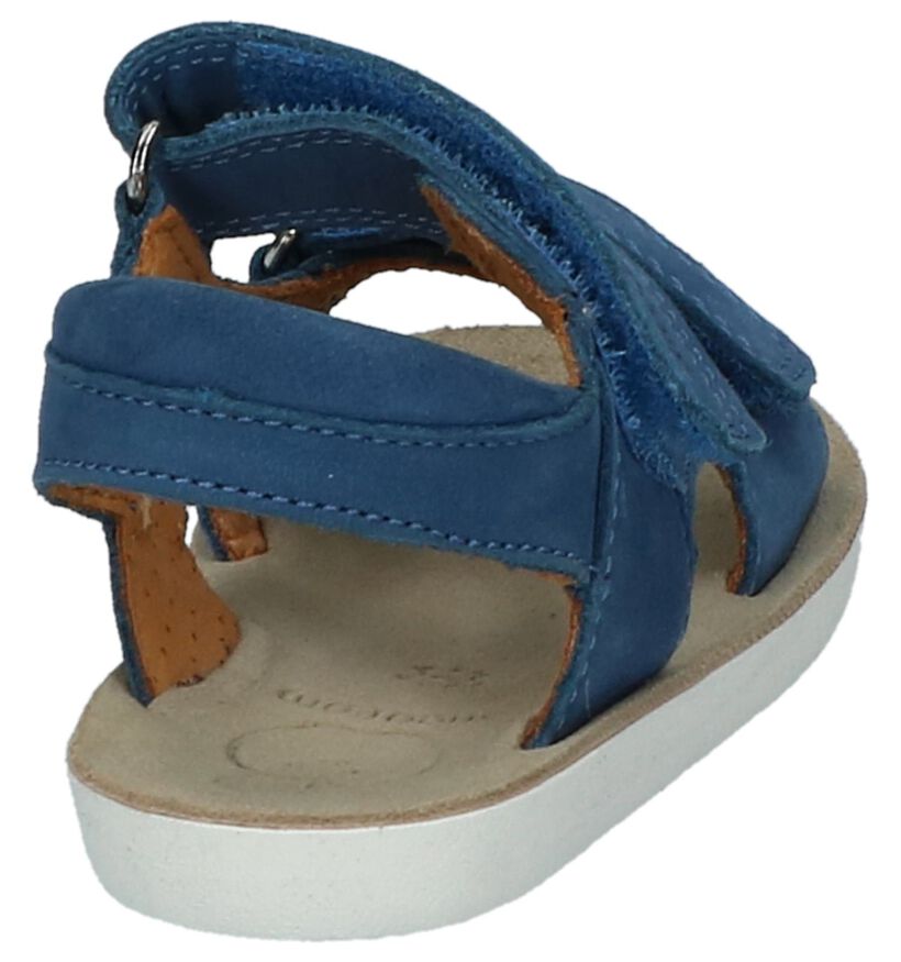 Blauwe Sandalen Shoo Pom Goa Boy Scratch in leer (215623)