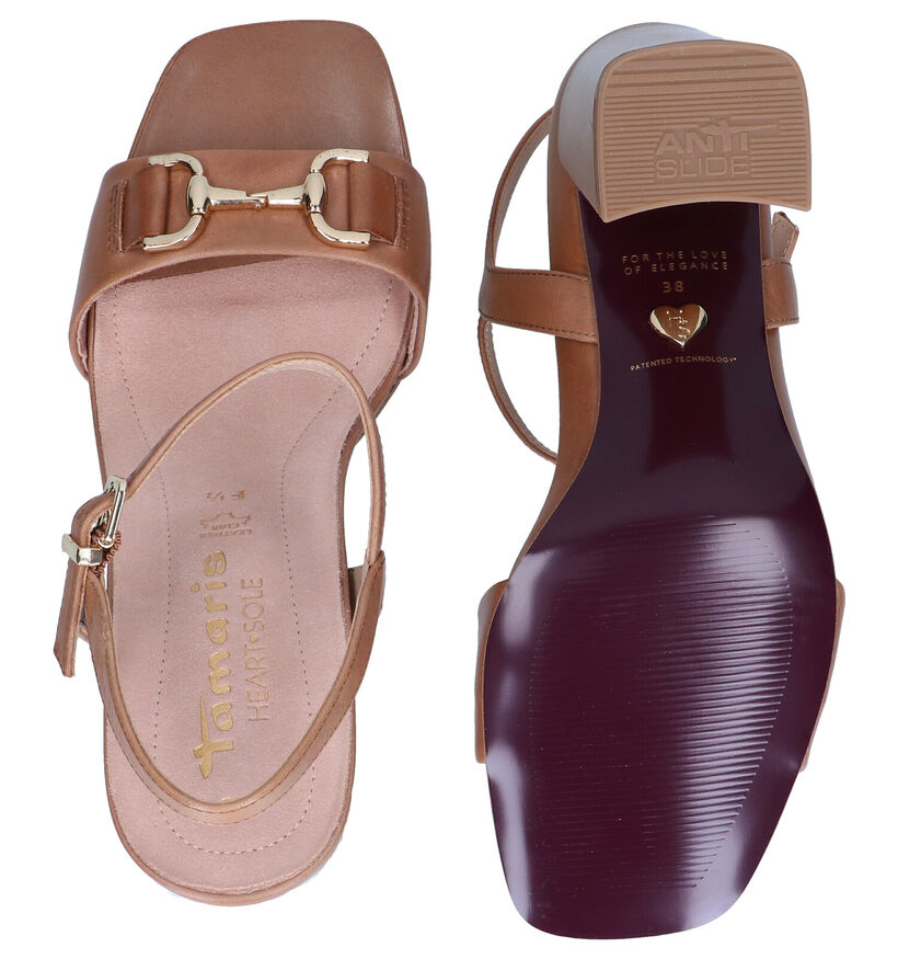 Tamaris Zwarte Sandalen in leer (289425)