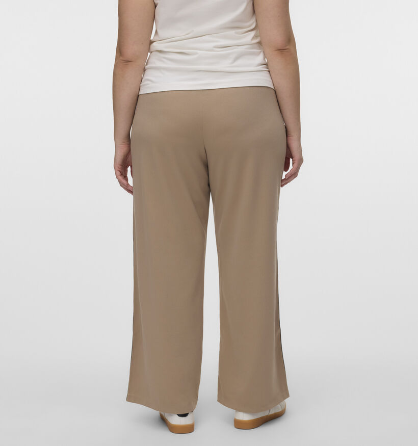 Vero Moda Curve Berlin Wide Lichtbruine Broek voor dames (367781)