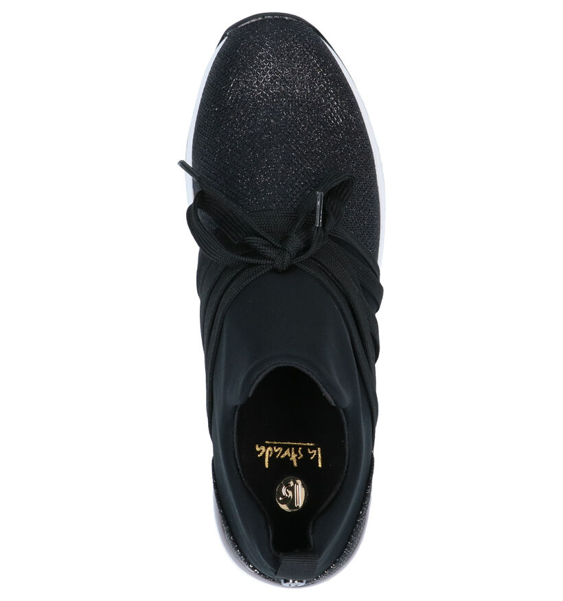 La Strada Baskets slip-on en Noir en textile (288543)